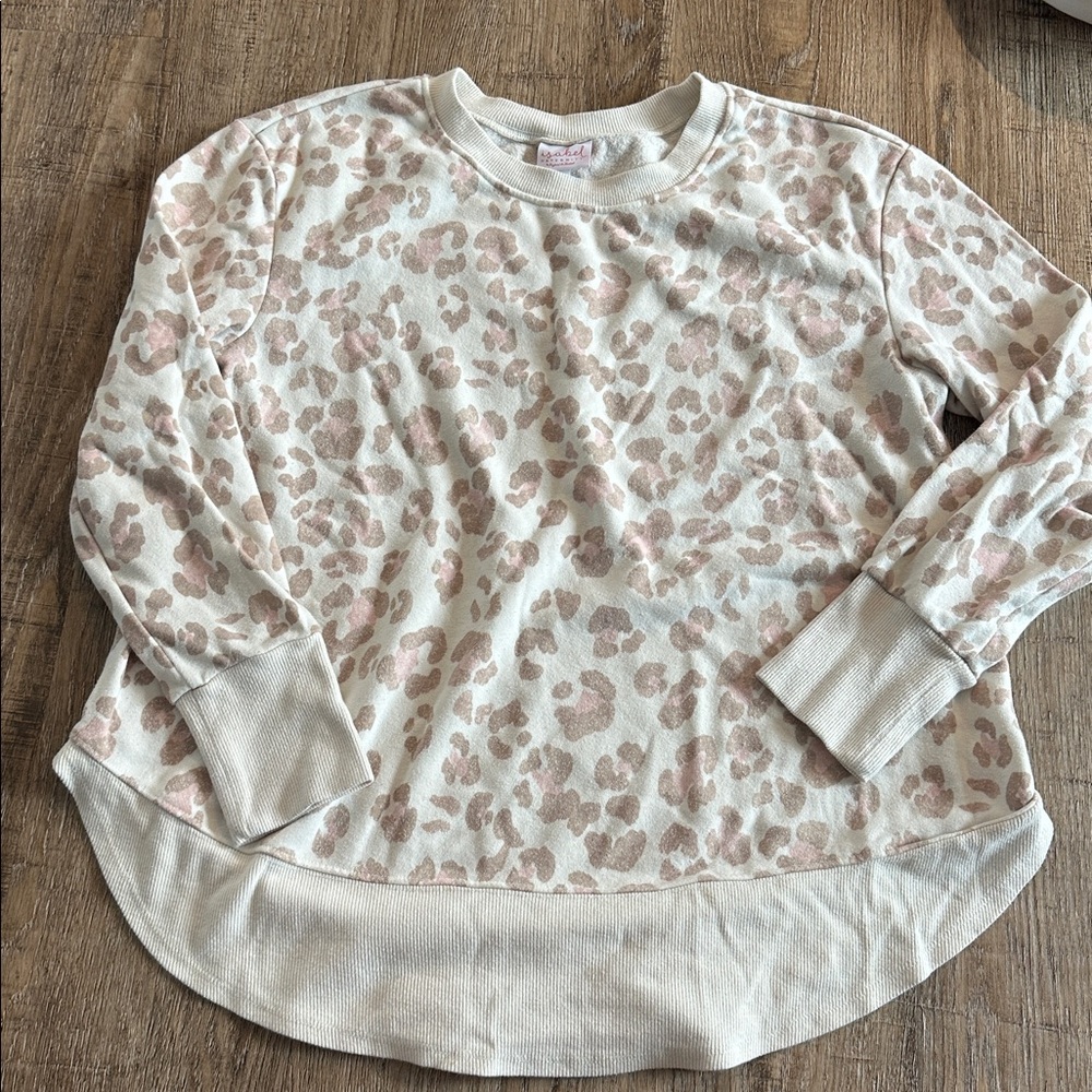 Isabel Maternity by Ingrid & Isabel Cream and Pink Animal Print Top
